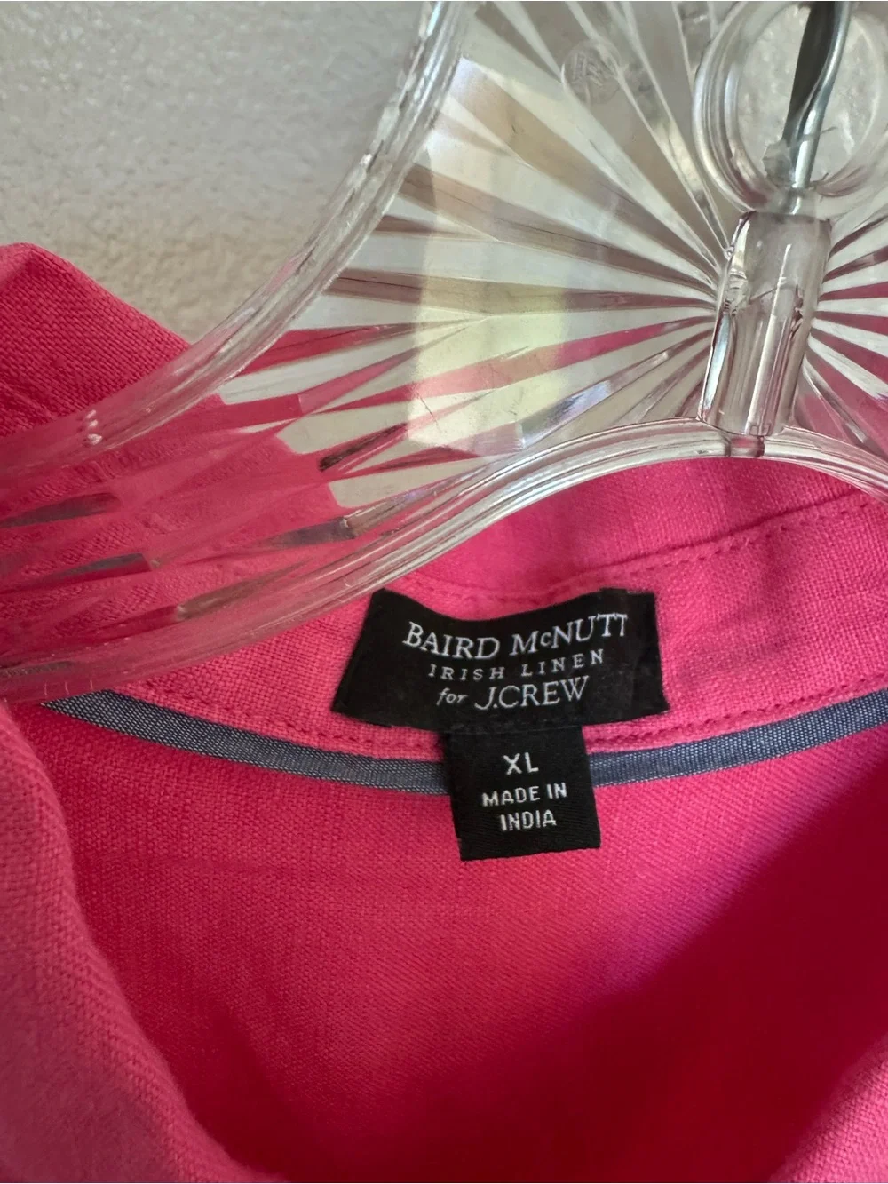 J. Crew Bright Pink Short-Sleeve Button-Down Shirt Dress